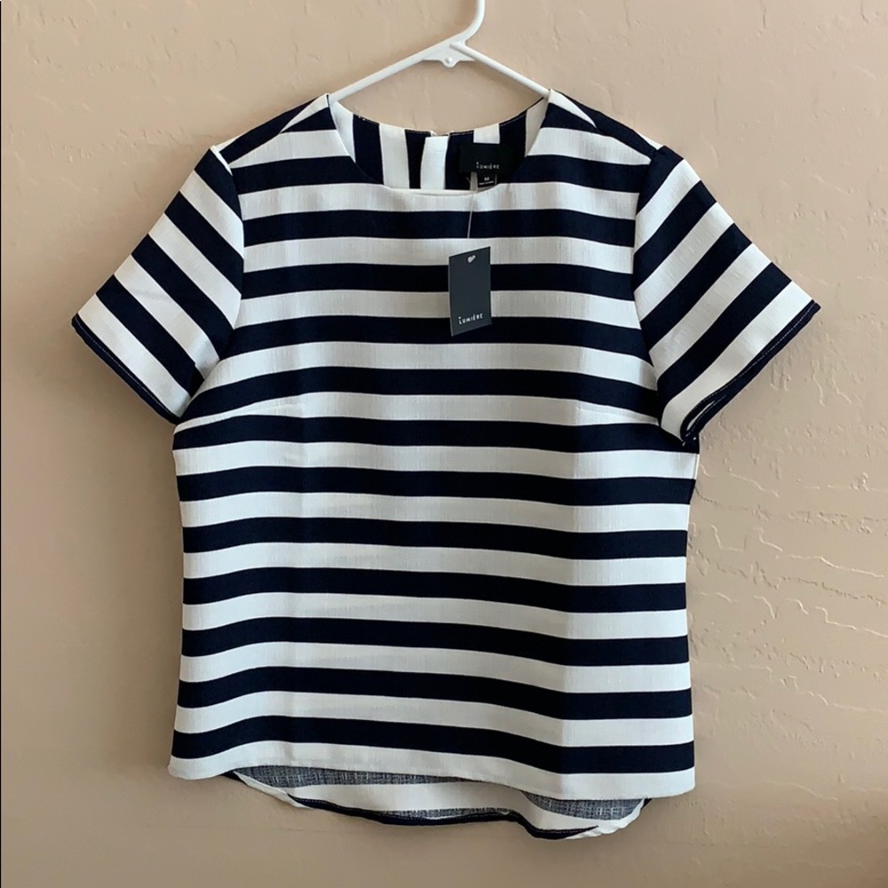 Striped blue and white shirt *never worn*